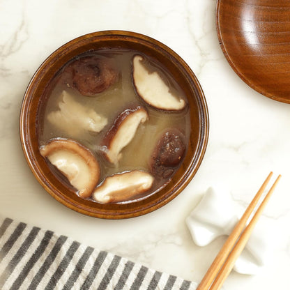 Baluue Japanese Style Wooden Rice Bowls with Lids Set of 2 3.93In Small Soup Serving Bowls for Salad Miso Soup and Snacks Lightweight Tableware for Home and Restaurant Use
