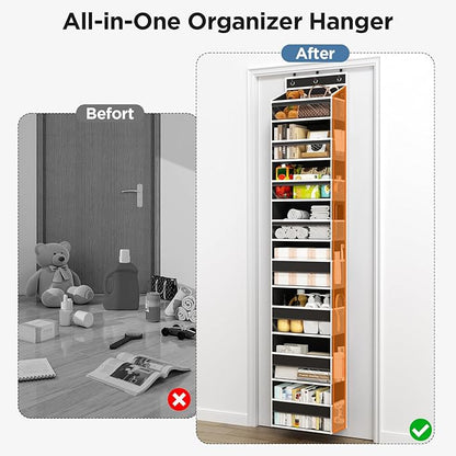Over The Door Organizer, 8 Shelf Door Hanging Organizers