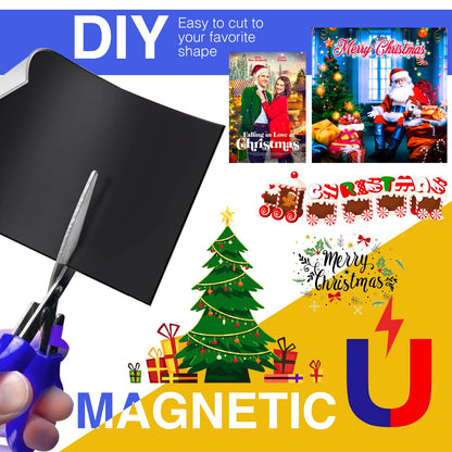 JINGZHAN Printable Magnetic Paper Non-Adhesive, 8.5" x 11" 12 Mil for Inkjet Printer & DIY Crafts, 20 Sheets