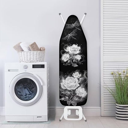 Ironing Board Cover, Dragonfly Flower 15x54 Inch Standard Ironing Board Cover