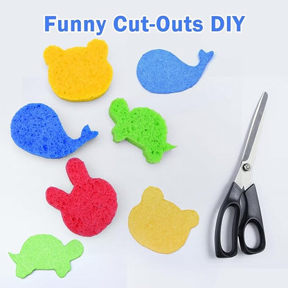 YoleShy 48 Pack Sponges Kitchen Natural Compressed Cellulose Sponges Durable Dish Sponge for Cleaning & DIY Reusable