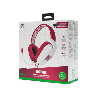 PowerA Wired Stereo Headset for Xbox Series X|S - Fortnite: Drift, Bonus Virtual Item Included, Signal Override Wrap, Headset, Stereo, Officially Licensed, Also Works with Xbox One and Windows 10/11