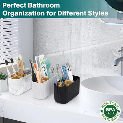 Black Toothbrush Holder