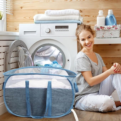 Collapsible Laundry Baskets, Tear Proof Pop Up Laundry Hamper