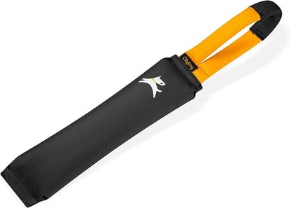 OllyDog Tugger | Dog Tug Toy for Tug of War & Training | Durable Bite Pillow | Eco-Friendly Recycled | Handle | Medium Large Dogs (Raven)