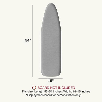 Ironing Board Cover and Pad 15"x54" Extra Thick Natural Cotton, Scorch and