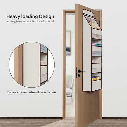 Univivi 5-Shelf Fabric Door Storage Over Door Hanging Organizer