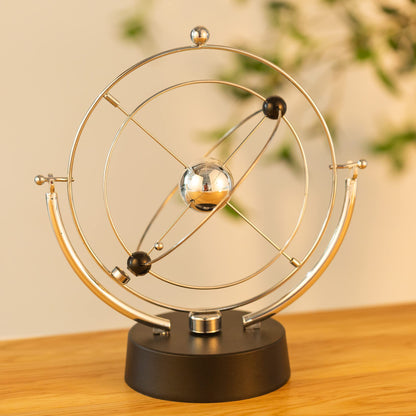 CHANGSHUN Electronic Perpetual Motion Battery Operated Home Office Desk Ornament (Universe)