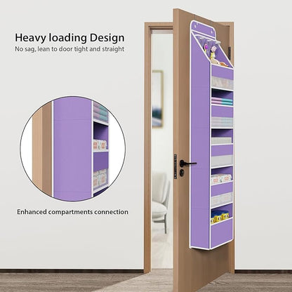 Univivi 6-Shelf Over Door Hanging Organizer Fabric Baby Door Storage