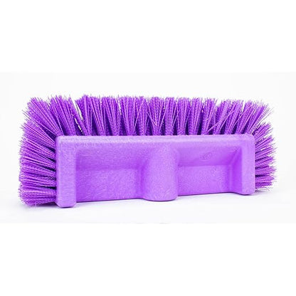 SPARTA Multi-Level Tile Scrub Brush 12" Wide Brush Head, Heavy-Duty Tile