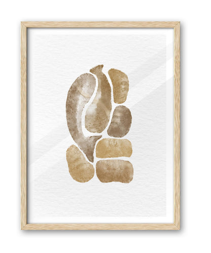 iHery Natural OAK Wood Jesus and Peter Walk on Water Framed Wall Art, 12x16 in Modern Sketch Bible Verses Canvas Art Decor, Beige Logs Boho Scripture 1Pack for Living Room Bedroom