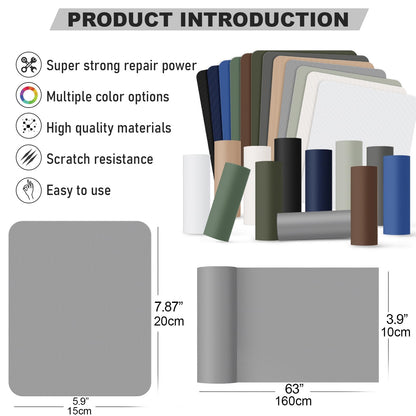 OAZ 8 Pieces 7.87 x 5.9 inch Nylon Repair Patches Nylon Fabric Patch Self-Adhesive Fabric Repair Tape Waterproof Lightweight Outdoor Gear Patch Kit for Down Jacket Clothing Tent Bag (Black/Navy Blue)