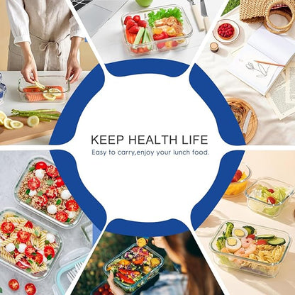 42pcs Glass Food Storage Containers