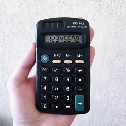 30 Pieces Pocket Size Mini Calculator Merkaunis Pocket Calculator Bulk Black Battery Powered Handheld 8 Digit Basic Calculators for School Desktop Home Kids Office