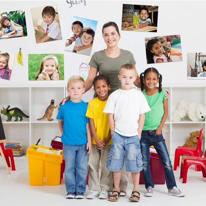 Motiskyy 12 Pcs Diversity Posters for Classroom Preschool Educational Learning Real Pictures for Daycare Home Multicultural Awareness(Kids Image Poster Style)