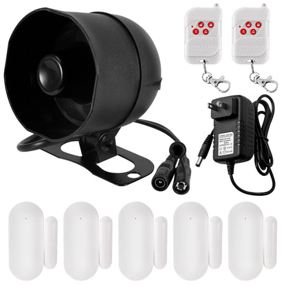 KERUI WiFi Home Security Alarm System 8-Piece kit Door Alarm System DIY Siren Door/Window Sensors Remotes Burglar Alarm for House Apartment Office,Compatible with Alexa Google Home