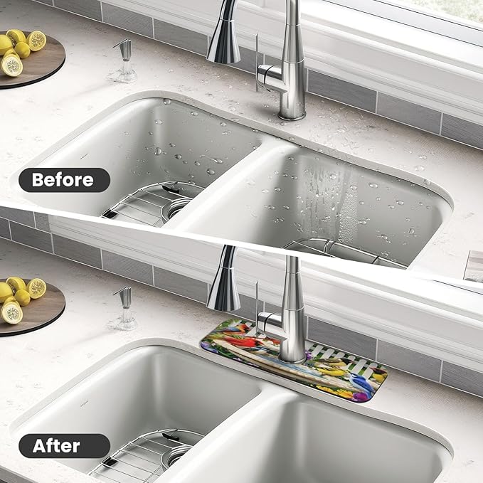 Bird Kitchen sink faucet pad, strong water absorption, anti slip, very suitable