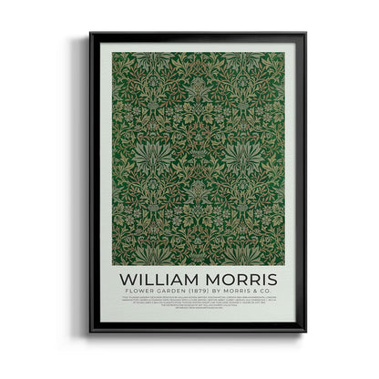 William Morris Wall Art Collection Décor Flower Garden (1834-1896) Premium Framed Modern Art Print Artwork - Ready to Hang for Home and Office