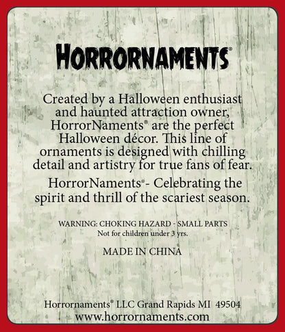 Jack-O-Lantern Ornament - Scary Prop and Decoration for Halloween, Christmas, Parties and Events - Series 1 - by HorrorNaments