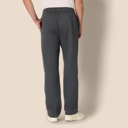 Amazon Essentials Men's Fleece Open Bottom Sweatpant (Available in Big & Tall), Charcoal Heather, X-Large