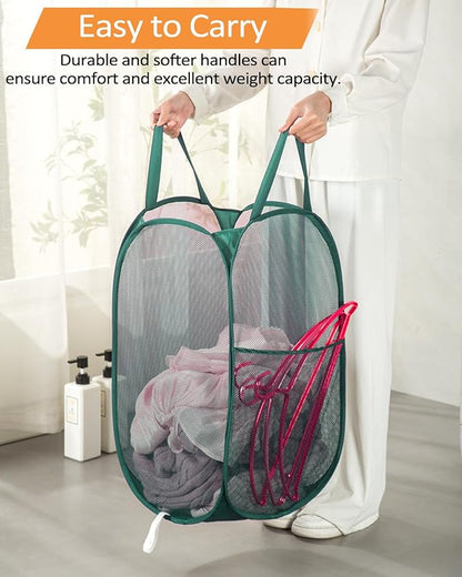 2 Pack Durable Collapsible Laundry Baskets