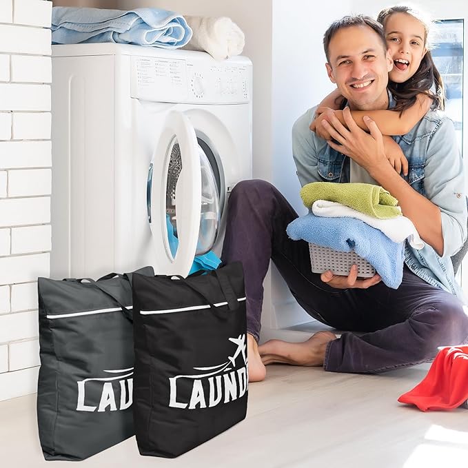 2 Pcs Large Travel Laundry Bags