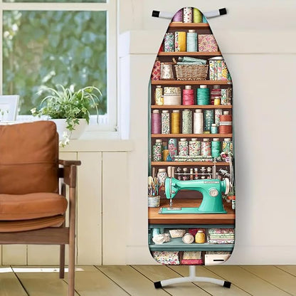 Nuxovilar Sewing Supplies Shelf Pattern Ironing Board Cover, 15×54 inch