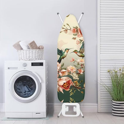 GLENLCWE Hummingbird Peony Ironing Board Cover