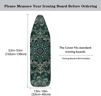 Boho Mandala Ironing Board Cover Heat Resistance & Resist Scorching Iron Board