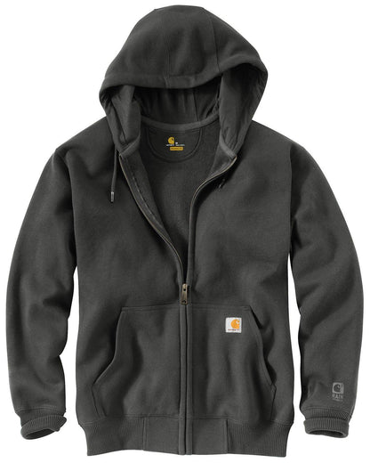 Carhartt Men's Rain Defender Paxton Heavyweight Hooded Zip Front Sweatshirt Sweater, -peat, Large