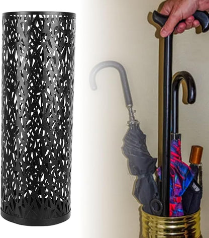 Semme Round Metal Umbrella Holder, and Watertight, Modern Design, Stable for Entryway, Office, Home Use (S)