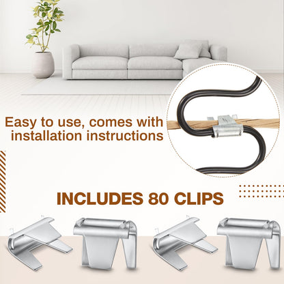 MorningRo Upholstery Stay Wire for Sofa Furniture Springs 40ft Paper Wrapped Wire 9 Gauge with 80 Clips Upholstery Supply Spring Repair Kit