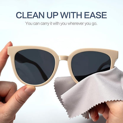 Vemiss 6 Pack Microfiber Glasses Cleaning Cloth, Wipes Lens Eyeglasses & Screens