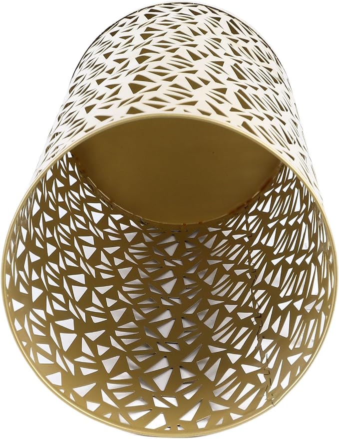 Umbrella Stand Rack for Entryway Metal Hollowed Freestanding Round Umbrella Holder Organizer Bin for Home Hotel Office Decor (Small)