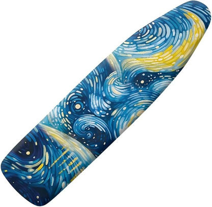 Starry Night Ironing Board Cover and Pad, Dragonfly Iron Board Cover Non-Slip