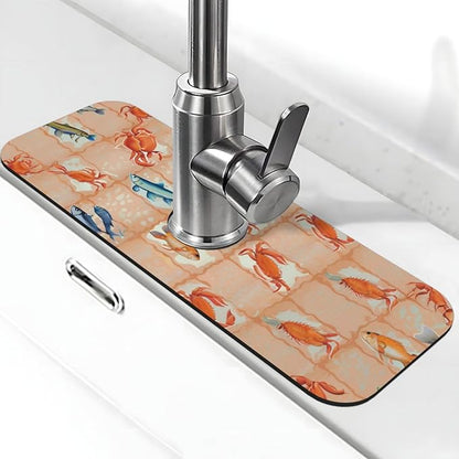 On The Cape Coastal Summer Kitchen sink faucet pad, strong water absorption