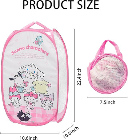 Cute Mesh Popup Laundry Hamper