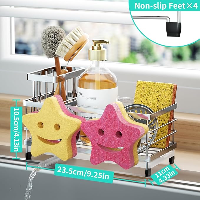 HapiRm Sink Caddy Sponge Holder