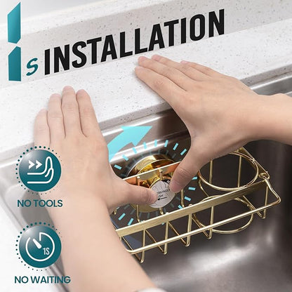 TAILI 4-in-1 Sponge Holder for Kitchen Sink