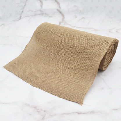 INSPIRELLE 12" Natural Burlap Fabric Roll 10 Yards Jute Ribbon for Gift Wrapping Craft Projects Wedding Decoration Home Decoration 30CM