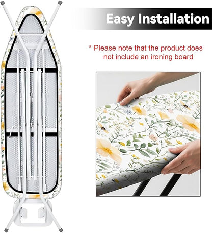 Floral Ironing Board Cover, Standard Size Cotton Iron Board Covers