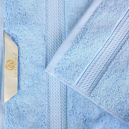 SUPERIOR Egyptian Cotton Pile 3 Piece Towel Set, Includes 1 Bath, 1 Hand