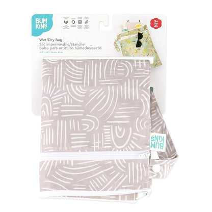 Bumkins Waterproof Wet Dry Bag for Baby, Swim Suit, Cloth Diapers, Pump Parts