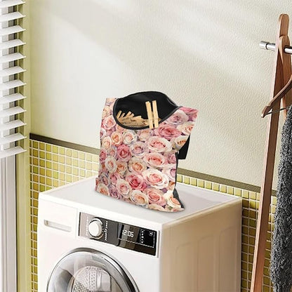 Clothes Pin Hanging Bag with Hanging Rope