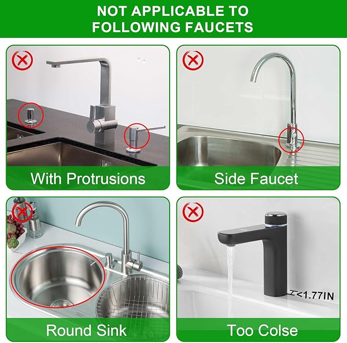 Sink Splash Guard, 5°Slope Silicone Draining Mat