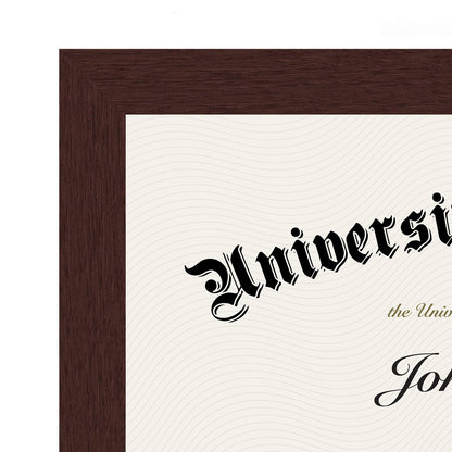 Americanflat 8.5x11 Diploma Frame with Shatter-Resistant Glass - Document Frames with Engineered Wood - Legacy Collection - Certificate Frame for Tabletop and Wall Display - Mahogany