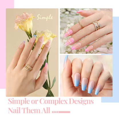 Beetles Nail Art Brushes 8pcs – Crystal Nail Art Tools 5pcs Double-headed Nails Dotting Tool, 3pcs Striping Liner Brushes for Nails with Pearls Bowknot Stickers, DIY Home Salon Manicure Design Tools