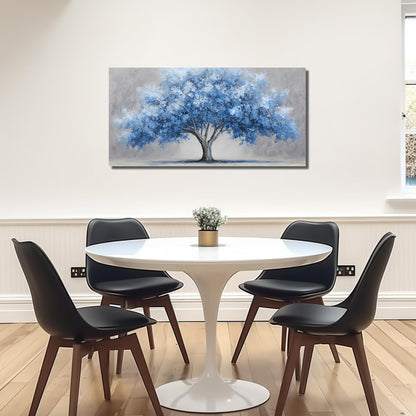 WVMAPTA Tree Of Life Wall Art For Living Room Blue Wall Decor For Office Tree Prints Wall Art For Bedroom Size 20 x 40 Inch