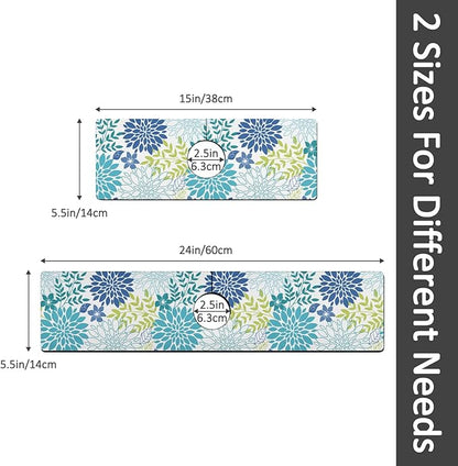 24" X 5.5" Kitchen Sink Splash Guard Faucet Mat Flora Super Absorbent Fast