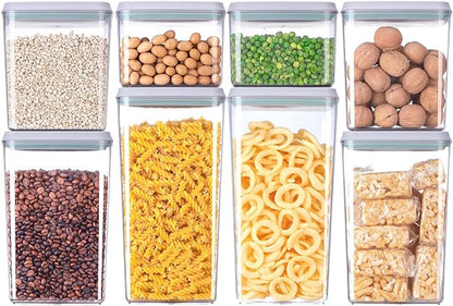 8-Piece Set of Pop Airtight Food Storage Containers